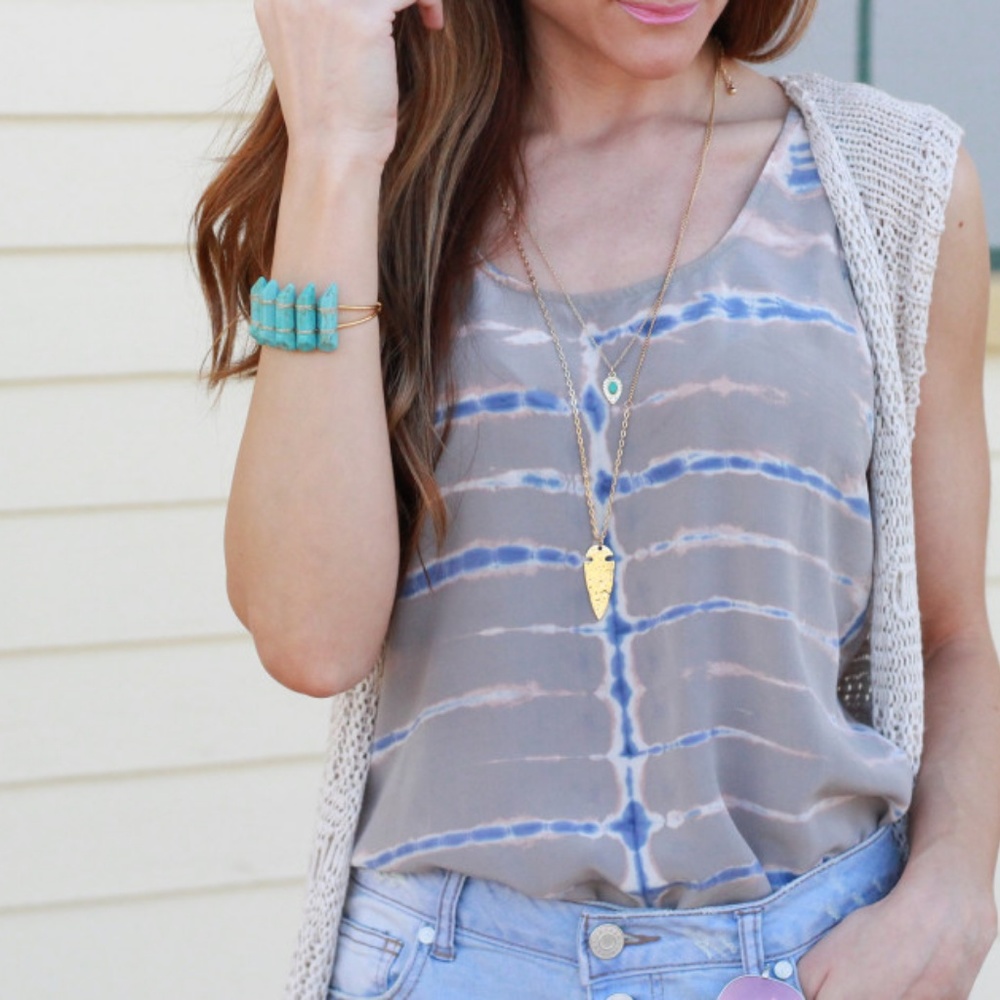 Silk Cynthia Rowley tie dye tank